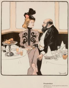 Libertad de prensa. / ¡Sabe qué! ¡Usted es un gallo alegre, señor fiscal! de Ferdinand von Reznicek