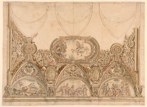 Diseño para la decoración del techo de una capilla