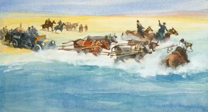 Carrera de diez mil millas (gouache sobre papel) de Ferdinando Tacconi