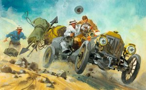 Carrera de diez mil millas (gouache sobre papel) de Ferdinando Tacconi