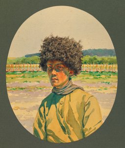 Retrato de un prisionero ruso del sur, Gustrow de Fernand Barbier