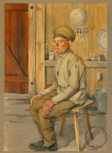 Retrato del prisionero ruso Dimitri,Gustrow