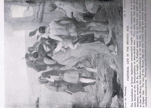Vida pastoral en la Edad de Bronce, ilustración de 