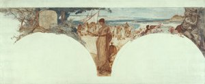 Boceto para el Salón de las Letras, Hôtel de Ville, París: Histoire de l