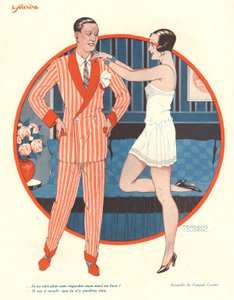 Ilustración de "Le Sourire" (litografía en color)