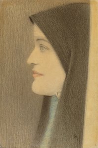 Estudio de Mujer, c.1910 de Fernand Khnopff