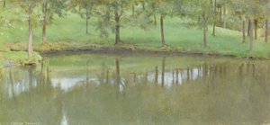 Fosset; Agua tranquila de Fernand Khnopff