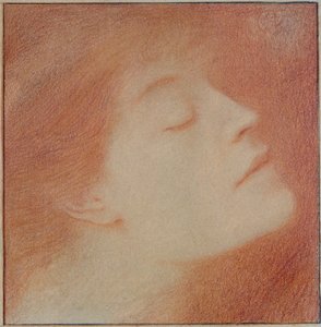 Cabeza de una mujer, 1892 de Fernand Khnopff