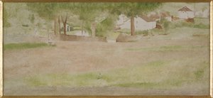 Paisaje con puente en Fosset de Fernand Khnopff