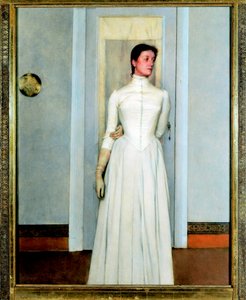 Retrato de Marguerite Khnopff de Fernand Khnopff
