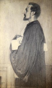 Retrato de un hombre de Fernand Khnopff