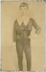 Príncipe Leopoldo de Bélgica, Duque de Brabante, 1913 de Fernand Khnopff