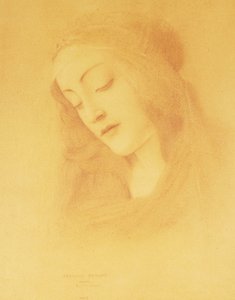 La Virgen según Botticelli, 1909 de Fernand Khnopff