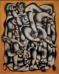 Los acróbatas de gris de Fernand Leger