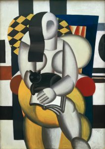 Mujer con gato de Fernand Leger