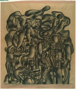 Los saltimbanquis de Fernand Leger