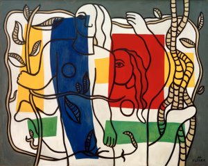 Dos mujeres con flores de Fernand Leger