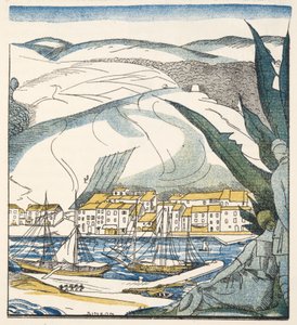 Antibes, de Gazette de Bon Ton, pub. 1920 de Fernand Siméon