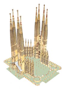 La Sagrada Familia, Antonio Gaudí. Barcelona, España de Fernando Aznar Cenamor