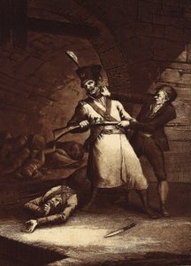 José de la Hera se rebela contra uno de los soldados del ejército napoleónico, c. 1812-13 de Fernando Brambila