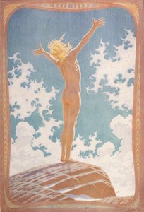 Oración a la luz (litografía) de Fidus