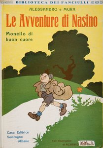 Portada de Le Avventure di Nasino, Monello di buon cuore por Alessandro e Mura de Filiberto Scarpelli