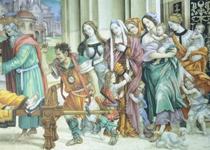 San Juan Evangelista resucitando a Drusiana de Filippino Lippi