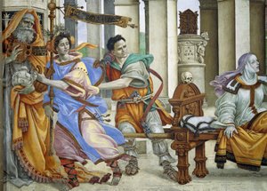 San Juan Evangelista resucitando a Drusiana de Filippino Lippi