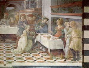 La fiesta de Herodes, 1452-64 de Filippino Lippi