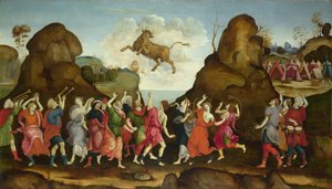 La adoración del dios toro egipcio, Apis, c. 1500