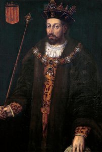 Retrato de Alfonso (Alfonso) III de Cataluña, IV de Aragón, llamado el debonnaire (1299 - 1336), rey de Aragón y Cerdeña (1327-1336)