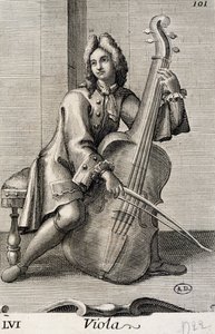 Hombre tocando la viola