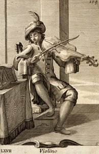 Hombre tocando el violín