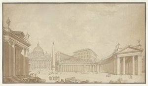 Vista de la Plaza de San Pedro en Roma de Filippo Citaroni
