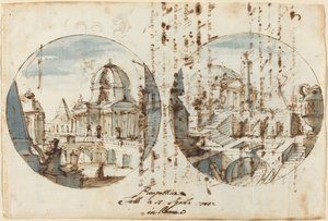 Fantasías Arquitectónicas con Templos y Pirámides de Filippo Juvarra