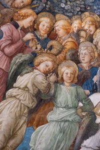 Ángeles, detalle de la Coronación de María de Filippo Lippi