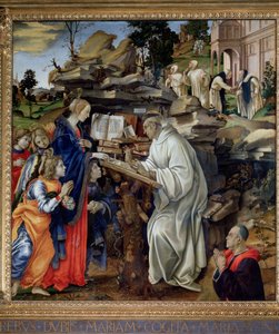 Aparición de la Virgen a San Bernardo de Filippo Lippi
