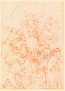 Dibujo, Estudio para una pintura de altar con el Niño Jesús, 1750-1800