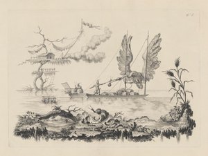 Barco con alas para vela d