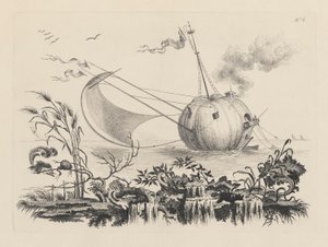 Calabaza utilizada como barco de pesca de Filippo Morghen