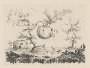 Sirviendo calabazas d de Filippo Morghen
