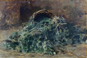 Cesta de verduras de Filippo Palizzi