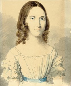 Retrato de Christina Georgina Rossetti de Filippo Pistrucci