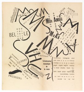 Palabras Consonantes Vocales Números en Libertad. Los Futuristas Paroliberi, 1915.