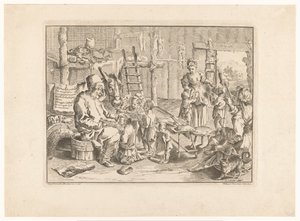 Pulcinella como maestro de escuela de Filippo Vasconi