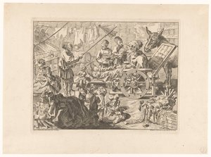 Pulcinella en silla de ruedas de Filippo Vasconi