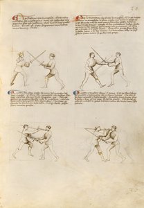 Combate con espada de Fiore Furlan dei Liberi da Premariacco