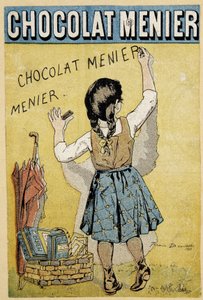 Publicidad para Chocolate “Menier”, finales del siglo XIX