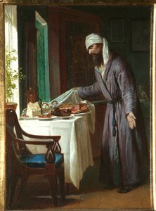 Resaca matutina - Pintura de Firs Sergeevich Zhuravlev (1836-1901), óleo sobre lienzo, 40x29,6 cm, finales del siglo XIX - Colección privada de Firs Sergeevich Zhuravlev
