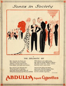 Cigarrillos Abdulla, años 1920